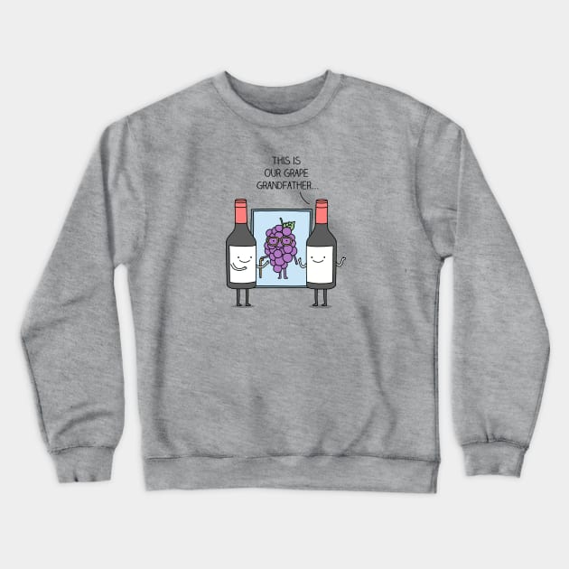 Grape discovery - puns are life Crewneck Sweatshirt by milkyprint